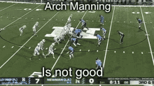 Arch Manning College Footba GIF - Arch Manning College Footba Is Not Good GIFs