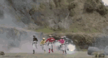 Power Rangers Running GIF