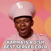 Karma Is A Dish Best Served Cold Luxx Noir London GIF - Karma Is A Dish Best Served Cold Luxx Noir London Rupaul’s Drag Race GIFs