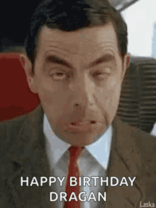 Happy Birthday Dragan Hnd GIF - Happy Birthday Dragan Hnd Mr Bean GIFs