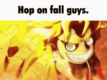 Fall Guys Luffy GIF