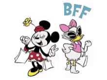Minnie Mouse Daisy Duck GIF - Minnie Mouse Daisy Duck Walking GIFs