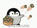 I Love You Burrito GIF - I Love You Burrito Penguin GIFs