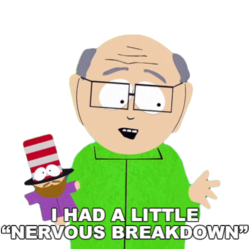 I Had A Little Nervous Breakdown Herbert Garrison Sticker - I Had A Little Nervous Breakdown Herbert Garrison South Park Stickers