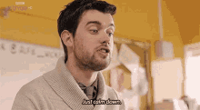Bad Education Alfie Wickers GIF - Bad Education Alfie Wickers Just Calm Down GIFs