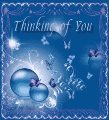 Thinking Of You Blue GIF