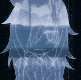 a drawing of a girl in a suit and tie