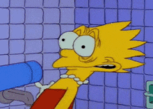 Lisa And The Hair Dryer - The Simpsons GIF - The Simpsons Lisa Simpson Lisa GIFs