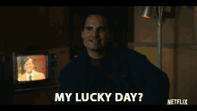 Lucky Day Pointing GIF - Lucky Day Pointing Talking About Myself GIFs