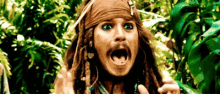 Jack Sparrow Screaming - Pirates Of The Caribbean GIF - Scream Screaming Yelling GIFs