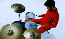 Drumming Michael Spearman GIF - Drumming Michael Spearman Everything Everything GIFs