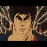 a cartoon of a man with a very angry face