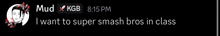 a screenshot of a text message between mud and kgb at 8:15 pm