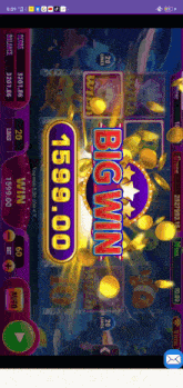 a screenshot of a slot game shows a big win