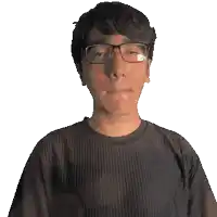 a man wearing glasses is wearing a shirt that says matthew