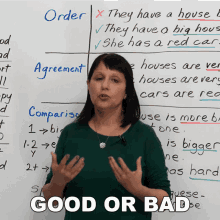 Good Or Bad Rebecca GIF - Good Or Bad Rebecca Learn English With Rebecca GIFs