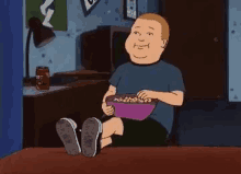 bobby hill eat relaxation feet up