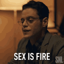 Sex Is Fire Rami Malek GIF