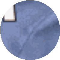 a blue circle with a square in the middle