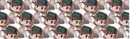 a repeating pattern of cartoon characters wearing virtual reality headsets