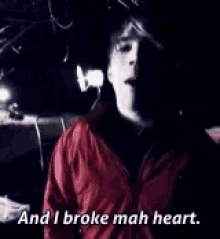 Broke My Heart Josh Ramsay GIF - Broke My Heart Josh Ramsay Marianas Trench GIFs