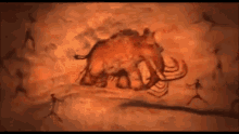 Hunters Cave Painting GIF - Hunters Cave Painting Mammoth GIFs