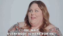 Oh Wait Everybody Is Here For Me Chrissy Metz GIF - Oh Wait Everybody Is Here For Me Chrissy Metz All Of Them Are Here For Me GIFs