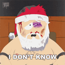 I Dont Know Santa Claus GIF - I Dont Know Santa Claus South Park GIFs