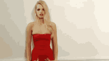 Red GIF - Daphne Groeneveld Red Dress GIFs