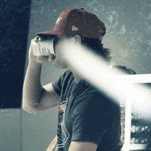 Drinking Grant Gilbert GIF - Drinking Grant Gilbert Six Pack State Of Mind Song GIFs
