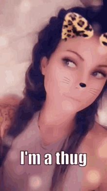 Thug Snapchat GIF - Thug Snapchat Kitten Ears GIFs
