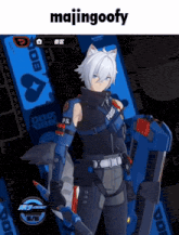 a screenshot of a video game that says majingoofy on the top