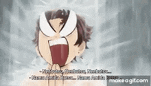 a cartoon of a man taking a shower with his mouth open and a spider on his face .