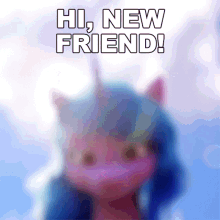 Hi New Friend Izzy Moonbow GIF - Hi New Friend Izzy Moonbow My Little Pony A New Generation GIFs