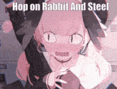 Rabbit And Steel Hop On GIF - Rabbit And Steel Hop On Koharu GIFs