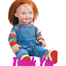 Chucky Thank You GIF