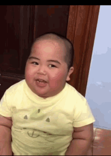 chubby baby laughing