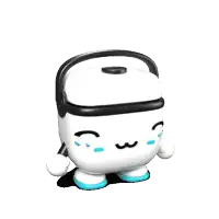 a cartoon drawing of a toilet with the lid up