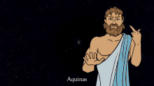 aquinas its rucka appear philosopher ready to fight