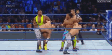 The New Day Xavier Woods GIF - The New Day Xavier Woods Abdominal GIFs