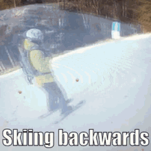 Ski Skiing GIF - Ski Skiing Backward GIFs