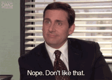 The Office Nope GIF - The Office Nope Dont Like That GIFs