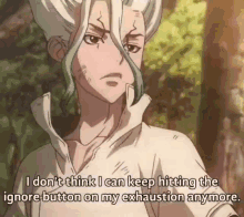 Dr Stone Exhaustion GIF - Dr Stone Exhaustion Overwork GIFs