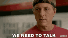 We Need To Talk Johnny Lawrence GIF - We Need To Talk Johnny Lawrence William Zabka GIFs