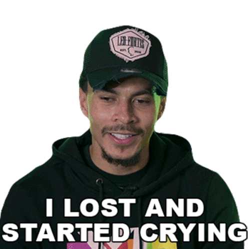 I Lost And Started Crying Dele Alli Sticker - I Lost And Started Crying Dele Alli Excel Esports Stickers
