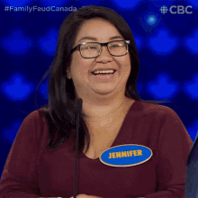 Laughing Jennifer GIF - Laughing Jennifer Family Feud Canada GIFs