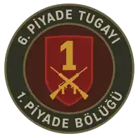 a logo for the 6 piyade tugayi 1 piyade bolugu