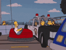 Homer Simpson Bump Cars GIF - Homer Simpson Bump Cars The Simpsons GIFs