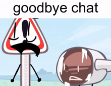 Goodbye Chat Danger Sign GIF