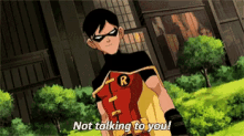 Not Talking To You Robin GIF - Not Talking To You Robin Young Justice GIFs